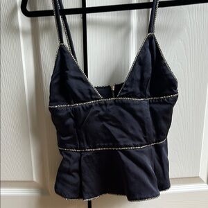 Patrizia Pepe Midnight Blue Camisole Top